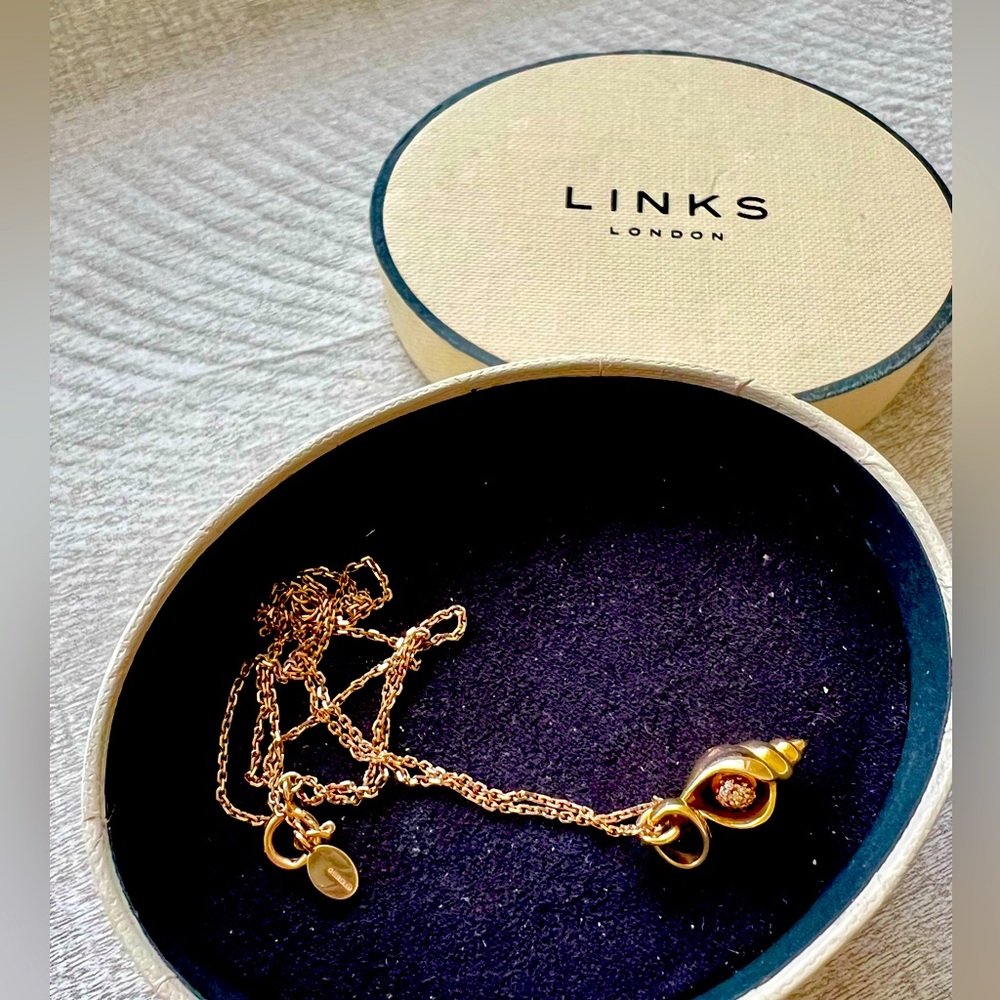 Links of London Rose Gold Shell Charm Necklace